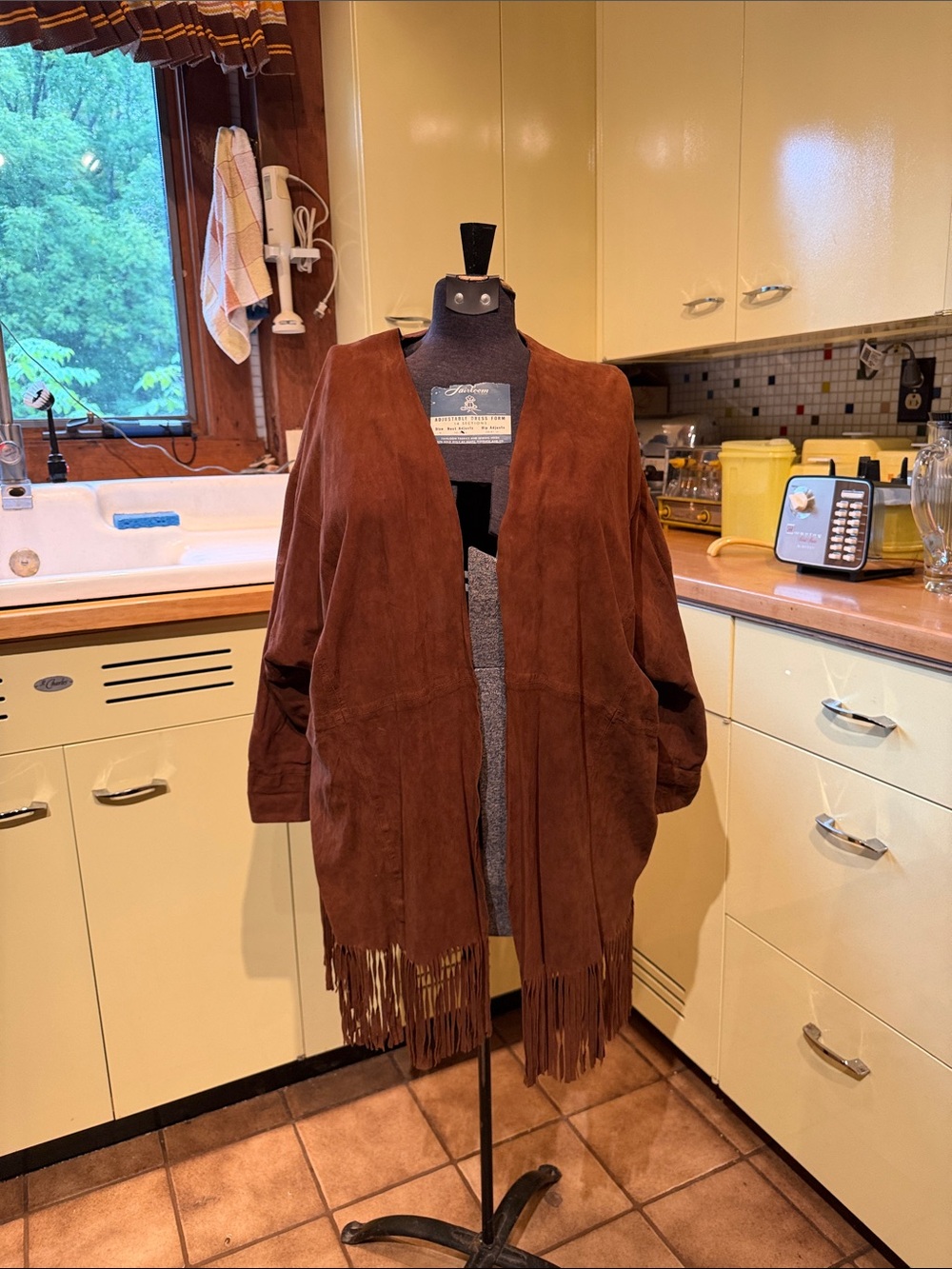 Suede Leather Women’s Jacket Fringed Coat
